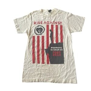 Rise Against Size S Mourning in Amerika 2018 Tour Shirt‎ Band AFI Anti-Flag